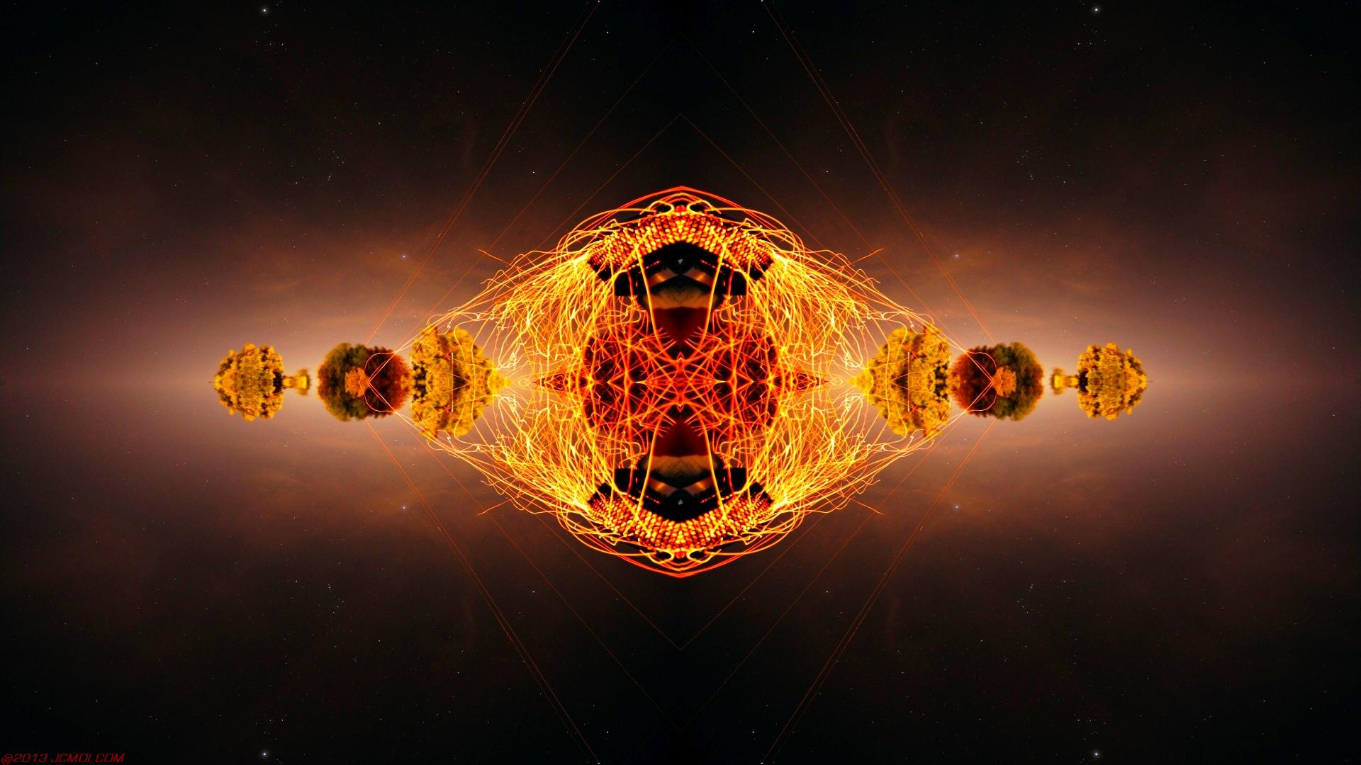 Chimney Sparks Abstract Artwork Timelapse Still Images